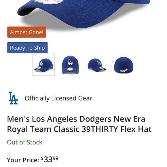 Dodgers baseball cap - Picture 2 of 9